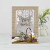 SIE SIND EINGELADEN - MEHRERE ZWECKE - GARTEN/FENS EINLADUNG (Stehend Vorderseite)