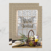 SIE SIND EINGELADEN - MEHRERE ZWECKE - GARTEN/FENS EINLADUNG (Vorne/Hinten)