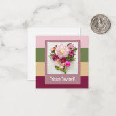 Sie sind eingeladen mitteilungskarte (Vorderseite/Rückseite Beispiel)