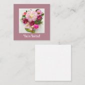 Sie sind eingeladen mitteilungskarte (Vorne/Hinten)