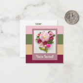 Sie sind eingeladen mitteilungskarte (Vorderseite/Rückseite Beispiel)