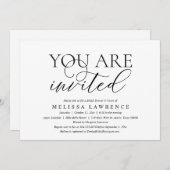 Sie sind eingeladen, moderne Brautparty Party Invi Einladung (Vorne/Hinten)