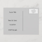 Sie sind eingeladen | Peace l Beautiful Green Lotu Einladungspostkarte (Rückseite)