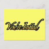 Sie sind eingeladen_ Postkarte (Vorderseite)