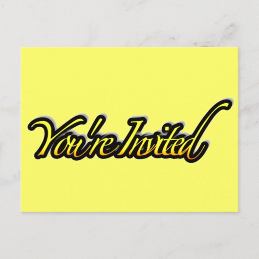 Sie sind eingeladen_ Postkarte (Vorderseite)