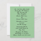 Sie sind eingeladen Red Tulips Bouquet Wedding Ein Einladung (Rückseite)