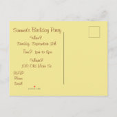 Sie sind eingeladen Rote Sonnenblumen Einladungen (Rückseite)