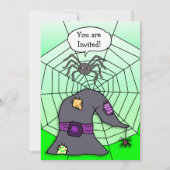 Sie sind eingeladen Spider Halloween-Party Einladung (Vorderseite)