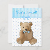 Sie sind eingeladen, Teddy Bear Baby Shower Einlad Einladung (Vorderseite)