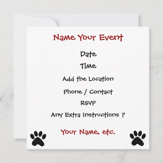 Sie sind eingeladen! von SRF Einladung (Rückseite)