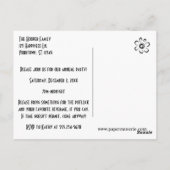 Sie sind eingeladen Weihnachts-Party, Glass Balls Postkarte (Rückseite)