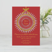 Sie sind eingeladen Weihnachtsschmuck-Party Einlad Einladung (Stehend Vorderseite)