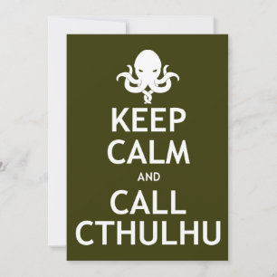 Sie sind eingeladen zu einem H.P. Lovecraft-Party Einladung