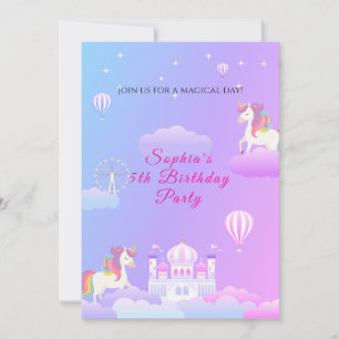 Sie sind eingeladen, zum Magical Unicorn Palace! Einladung