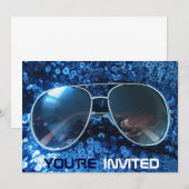 Sie sind eingeladene coole Party Einladungen (Vorne/Hinten)