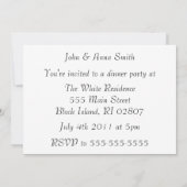 Sie sind eingeladene Gabel-und Messer-Nahaufnahme Einladung (Rückseite)