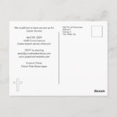 Sie sind eingeladene Kirche Postkarte (Rückseite)