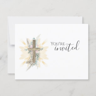Sie sind eingeladene Kirche Postkarte
