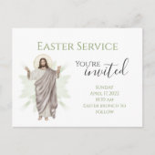 Sie sind eingeladene Kirchenfeier Postkarte (Vorderseite)