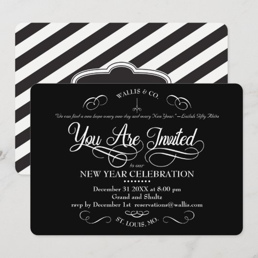 Sie sind eingeladene Rollen Einladung (Vorne/Hinten)