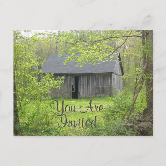 Sie sind eingeladener Stall Einladungspostkarte (Vorderseite)