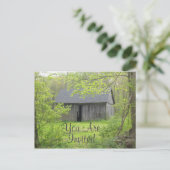 Sie sind eingeladener Stall Einladungspostkarte (Stehend Vorderseite)