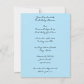 Sie sind eingeladener Vogel in der Baum-abstrakten Einladung (Rückseite)