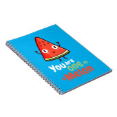 Sie sind eins in einem Melon-Notizbuch Notizblock (Rechte Seite)