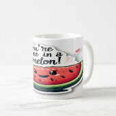 Sie sind eins in einem Melon - Spaß und Frucht Kaffeetasse (VorderseiteRechts)