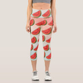 Sie sind eins in einem Melon Watermelon Frucht Capri Leggings (Vorderseite)