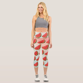 Sie sind eins in einem Melon Watermelon Frucht Capri Leggings