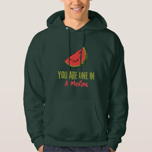 Sie sind eins in einem Melon Watermelon Frucht Hoodie (Vorderseite)