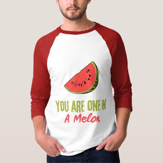 Sie sind eins in einem Melon Watermelon Frucht T-Shirt (Vorderseite)