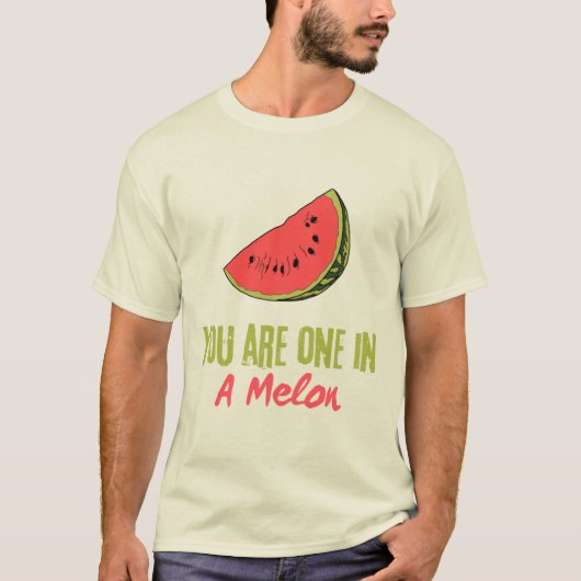 Sie sind eins in einem Melon Watermelon Frucht T-Shirt (Vorderseite)