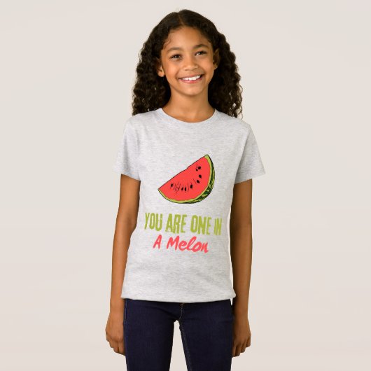 Sie sind eins in einem Melon Watermelon Frucht T-Shirt (Vorne ganz)