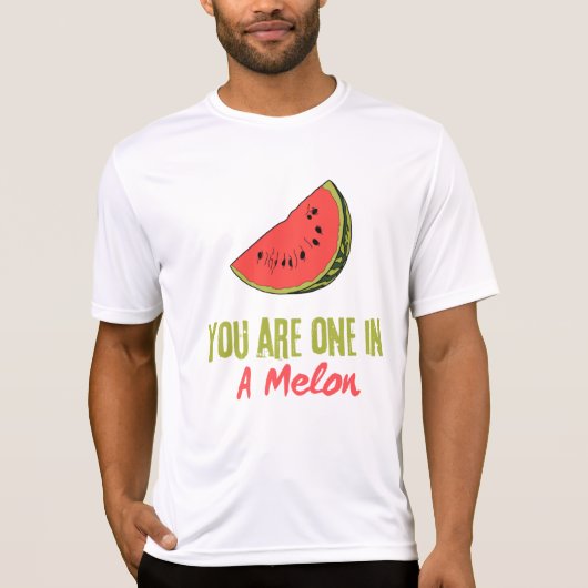 Sie sind eins in einem Melon Watermelon Frucht T-Shirt (Vorderseite)