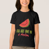 Sie sind eins in einem Melon Watermelon Frucht Tri-Blend Shirt (Vorderseite)
