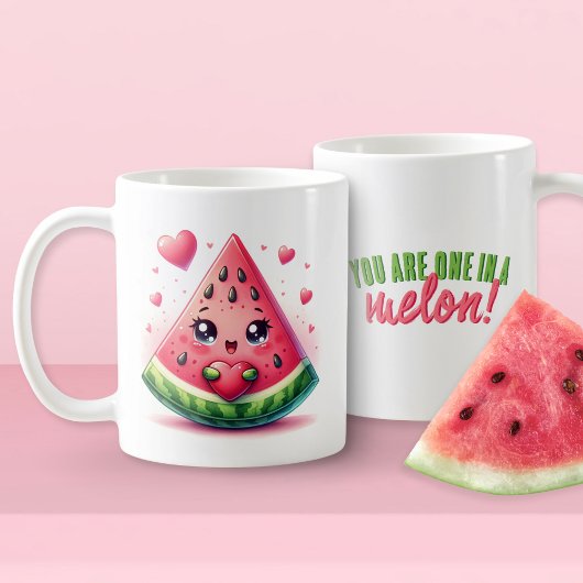 Sie sind eins in einer Melon Funny Watermelon Lieb Kaffeetasse