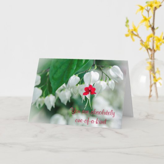 Sie sind einzigartige Karte (Gelbe Blume)