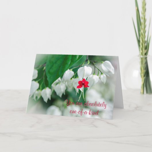 Sie sind einzigartige Karte (Vorderseite)