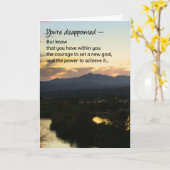 Sie sind enttäuscht... Unterstützung und Ermutigun Karte (Gelbe Blume)