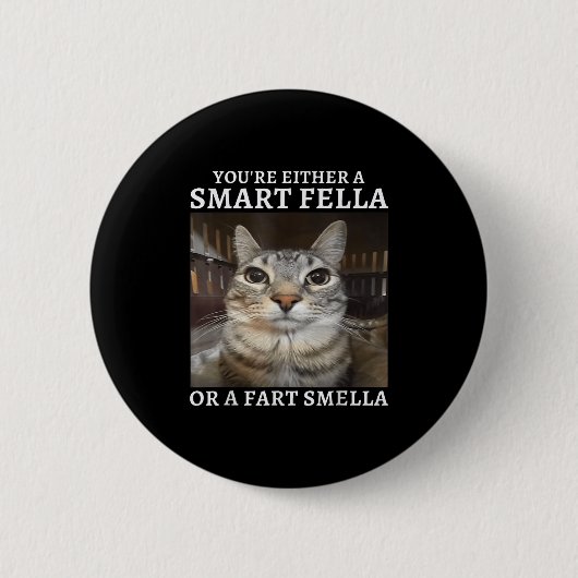 Sie sind entweder eine kluge Fella oder eine Furz Button (Vorderseite)