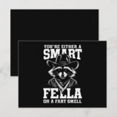 Sie sind entweder eine Smart Fella oder eine Furz  Postkarte (Vorne/Hinten)