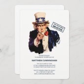 Sie sind entworfen worden! B-Day-Feier Einladung (Vorne/Hinten)