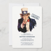 Sie sind erarbeitet worden! B-Day-Feier Einladung (Vorderseite)