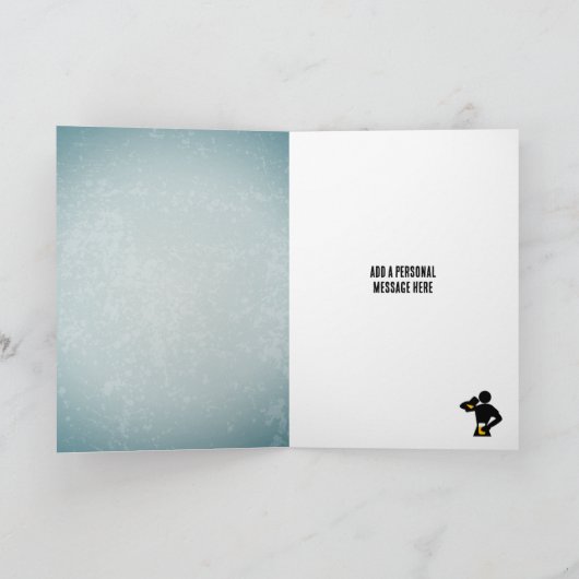 Sie sind es - Danke an den funny Men's Beer Pint D Karte (Innenseite)