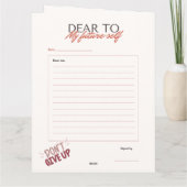 Sie sind es wert, es zu planen/sich selbst zu vers karte (Rückseite)