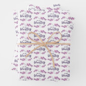 Sie sind es wert, Papierblätter aus Orchideen zu v Geschenkpapier Set (Beispiel)