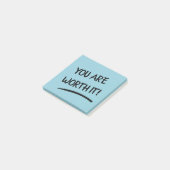 Sie sind es Wert Positiv Post-it Klebezettel (angewinkelt)