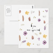Sie sind etwas Besonderes Postkarte (Vorne/Hinten)